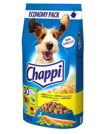 CHAPPI Drób i warzywa - karma sucha dla psów 9 kg