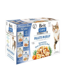 BRIT Care Cat Flavour Box in Jelly zestaw 12x85g mix smaków w galaretce