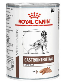 Royal Canin Dog Gastro Intestinal Low Fat Canine 12 x 410 g - mokra karma dla psów o obniżonej zawartości tłuszczu i z zaburzeniami żołądkowo jelitowymi 410g