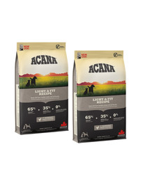 Acana Light & Fit - sucha karma dla psów z nadwagą 22.8 kg (2 x 11.4 kg)