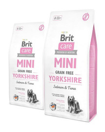BRIT Care Grain Free Mini Yorkshire 14 kg (2 x 7 kg) hypoalergiczna bezzbożowa karma dla psów rasy Yorkshire Terrier