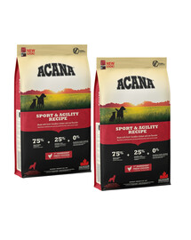 Acana Sport & Agility - sucha karma dla psów aktywnych 22,8 kg (2 x 11,4 kg)