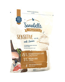 BOSCH Sanabelle sensitive jagnięcina 400 g karma sucha dla dorosłycj kotów,wrażliwy układ pokarmowy