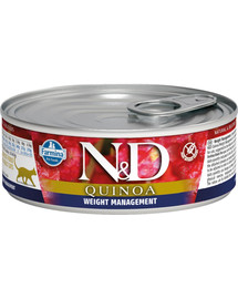 N&D Cat quinoa weight management 80 g mokra karma dla kotów z tendencją do nadwagi