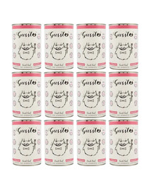 Gussto Fresh karma dla kotów świeża wołowina 12x400 g