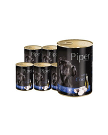 DOLINA NOTECI PIPER z dorszem mokra karma dla dorosłych psów 24x400 g