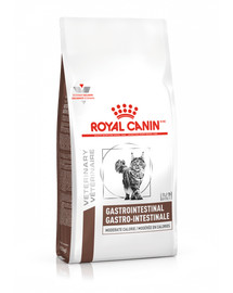 Royal Canin Cat Gastro Intestinal Moderate Calorie Feline 2x 0.4 kg - sucha karma dla kotów z tendencją do nadwagi