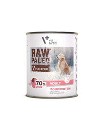 Raw Paleo Wieprzowina/Pork Adult Can 800g