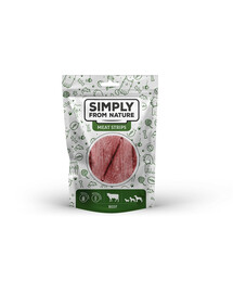 SIMPLY FROM NATURE Meat Strips -  Mięsne paski  dla psów z wołowiną, 80 g