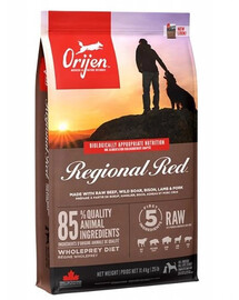 Orijen Regional Red 11,4 kg - sucha karma dla psów dorosłych, 11,4 kg