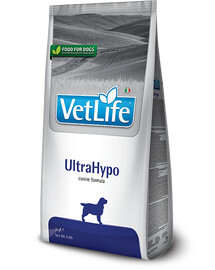 Farmina Vet Life ULTRAHYPO Dog 12kg - sucha karma dla psów cierpiących na alergie pokarmowe, 12kg