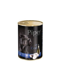 Piper z dorszem 400 g - mokra karma dla dorosłych psów ras dużych i średnich, 400g