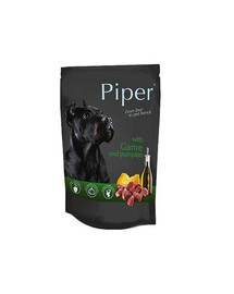Piper doypack z dziczyzną i dynią 150 g - mokra karma dla psów dorosłych wszystkich ras, 150g