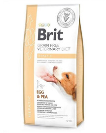 BRIT Veterinary Diets Dog Hepatic 12 kg - sucha karma dla psów dorosłych, 12 kg