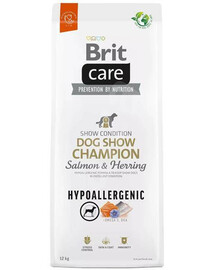 Brit care dog hypoallergenic dog show champion, 12kg - sucha karma dla  psów dorosłych, wystawowych, 12kg