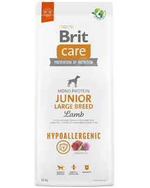 Brit care dog hypoallergenic junior large breed lamb, 12kg - sucha karma dla młodych psów, dużych ras 12kg