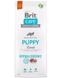 Brit care dog hypoallergenic puppy lamb 12kg - hipoalergiczna sucha karma dla szczeniąt, 12 kg