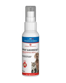FRANCODEX Spray łagodzący podrażnienia skóry dla psów i kotów 100 ml