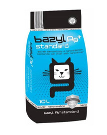 Bazyl Ag+ Standard 10L - żwirek bentonitowy dla kota 10L