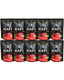 RAFI Cat mokra karma dla kota z wołowiną  zestaw 10x300 g