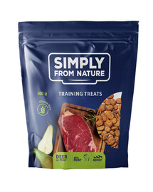Simply from Nature Przysmaki treningowe z mięsem jelenia i gruszką, 300 g - dla psów wszystkich ras i w każdym wieku