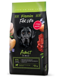 FITMIN Dog For Life Adult 12 + 1 kg sucha karma dla dorosłego psa