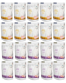 PIPER Animals Cat  karma mokra dla kota po sterylizacji  Mix smaków 20x100 g