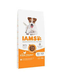 IAMS ProActive Health Mature & Senior All breeds Chicken 12 kg- karma sucha dla starszych psów ras małych i średnich