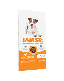 IAMS ProActive Health Adult Small & Medium Breed Chicken 12 kg-sucha akrma dla psów małych i średnich