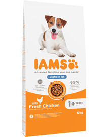 IAMS ProActive Health Adult Light in Fat for Sterilsed/Overweight dogs Chicken 3 kg-sucha karma dla psów z nadwagą