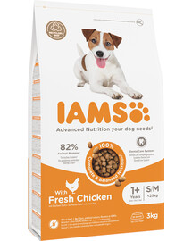 IAMS ProActive Health Adult Small & Medium Breed Chicken 3 kg- sucha karma dla dorosłych psów ras małych i średnich