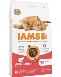 IAMS for Vitality sucha karma  dla dorosłych kotów z łososiem 3 kg