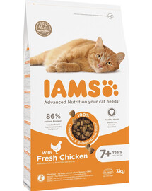 IAMS For Vitality Cat Senior Chicken 3 kg sucha akrma dla starszych kotów