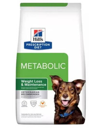 HILL'S Prescription Diet Canine Metabolic,4 kg - sucha karma dla psów z nadwagą + 1 puszka Hill's GRATIS