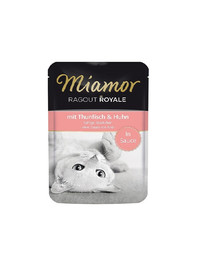 MIAMOR Ragout Royal  tuńczyk  i kurczak  w sosie  100 g - karma dla kotów