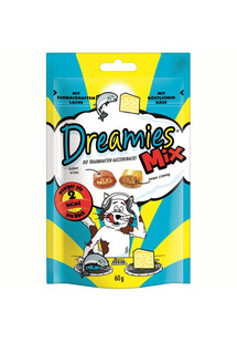 DREAMIES Dreamies łosoś i ser 6 x 60 g - przysmak dla kota