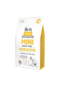 BRIT Care Mini Grain Free hair & skin 14 kg (2 x 7 kg) - hypoalergiczna bezzbożowa karma dla dorosłych psów ras miniaturowych z długą sierścią