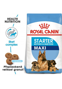 ROYAL CANIN Maxi Starter Mother&Babydog 15 kg granule pro březí nebo kojící feny a štěňata