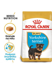 Royal Canin Yorkshire Terrier Puppy 7.5 kg - sucha karma dla młodych psów rasy Yorkshire Terrier + Royal Canin Yorkshire Terrier Adult 500 g