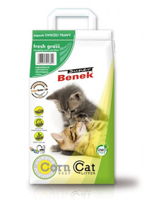 Certech BENEK Super Corn Cat Świeża trawa 25 l x 2 (50 l) - żwirek kukurydziany