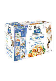 BRIT Care Cat Flavour Box in Jelly zestaw 12x85g mix smaków w galaretce