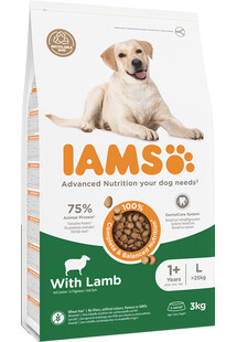 IAMS For Vitality Adult Large Breed Lamb 3 kg - sucha karma dla dorosłych psów ras dużych,