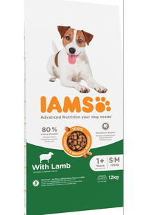 IAMS For Vitality Adult Small & Medium Breed Lamb 12 kg - sucha karma psy małe i średnie