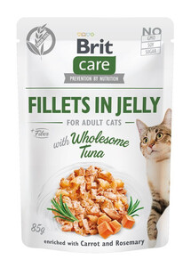 BRIT Care Fillets in Jelly tuńczyk saszetki dla kota zestaw 24 x 85 g