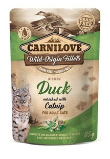 Cat duck&catnip 24 x 85 g kaczka i kocimiętka saszetka dla kotów