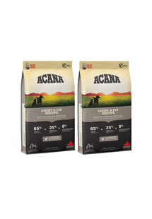 ACANA Light & Fit Dog 4 kg - sucha karma dla psów dorosłych, 4 kg (2 x 2 kg)