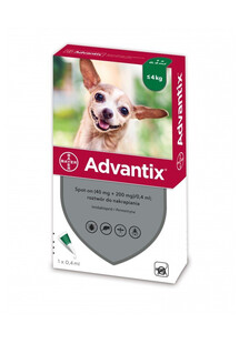 BAYER ADVANTIX Spot On małe rasy 0,4 ml (do 4 kg)