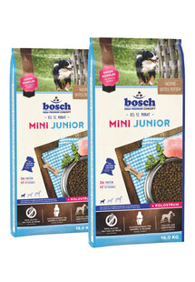 Bosch Mini Junior- sucha karma dla szczeniąt, ras małych 30 kg (2 x 15 kg)