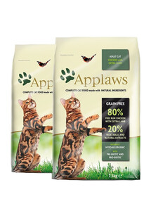 APPLAWS Dry cat Adult kurczak i jagnięcina karma dla dorosłych kotów 15 kg (2 x 7,5 kg)