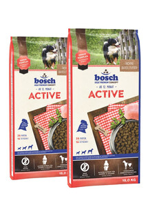 Bosch Active - sucha karma dla psów aktywnych 30 kg (2 x 15 kg)